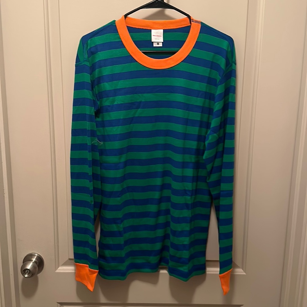 Stripe long John top for adults